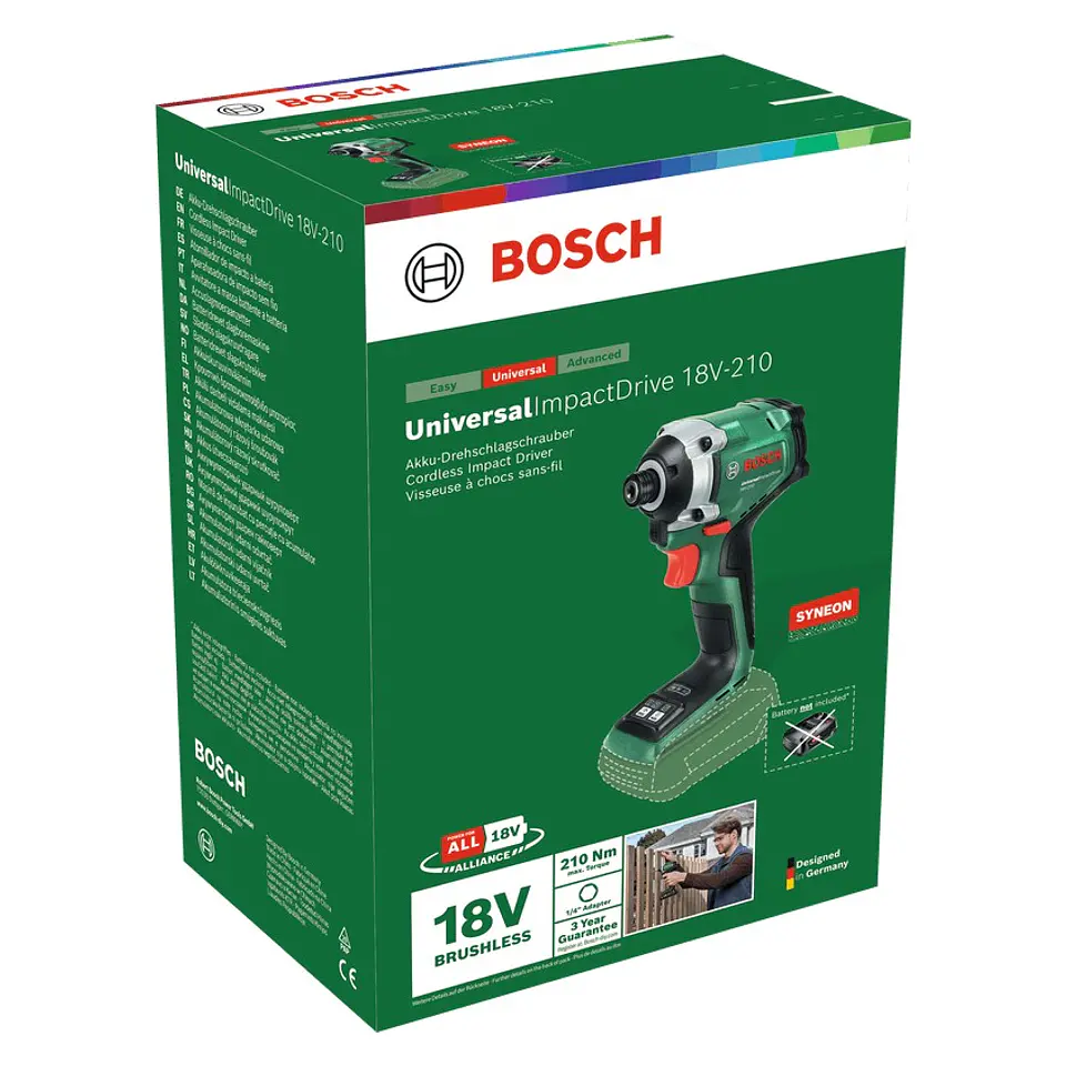 Aparafusadora de impacto UniversalImpactDrive 18V-210 - Sem bateria | Sem carregador BOSCH DIY  4