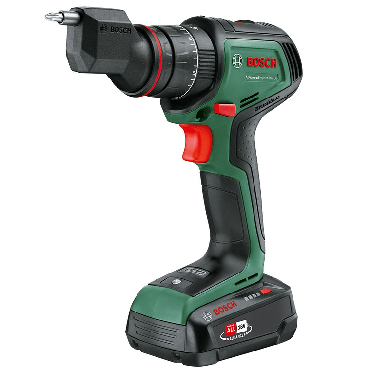 Berbequim com percussão sem fio AdvancedImpact 18V-80 QuickSnap - 2 baterias de 2,5 Ah | carregador BOSCH DIY 3