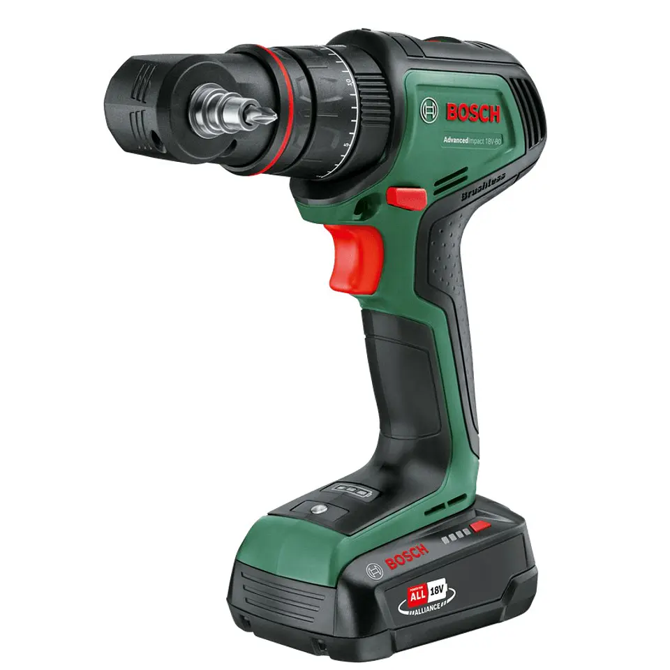 Berbequim com percussão sem fio AdvancedImpact 18V-80 QuickSnap - 2 baterias de 2,5 Ah | carregador BOSCH DIY 5