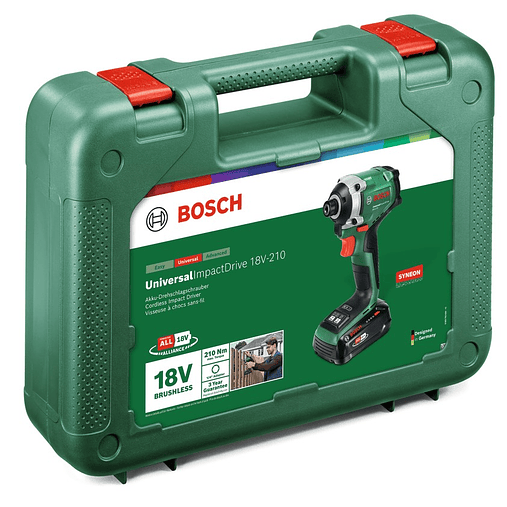 Aparafusadora de impacto UniversalImpactDrive 18V-210 - 1 bateria de 2,0 Ah | carregador BOSCH DIY  4