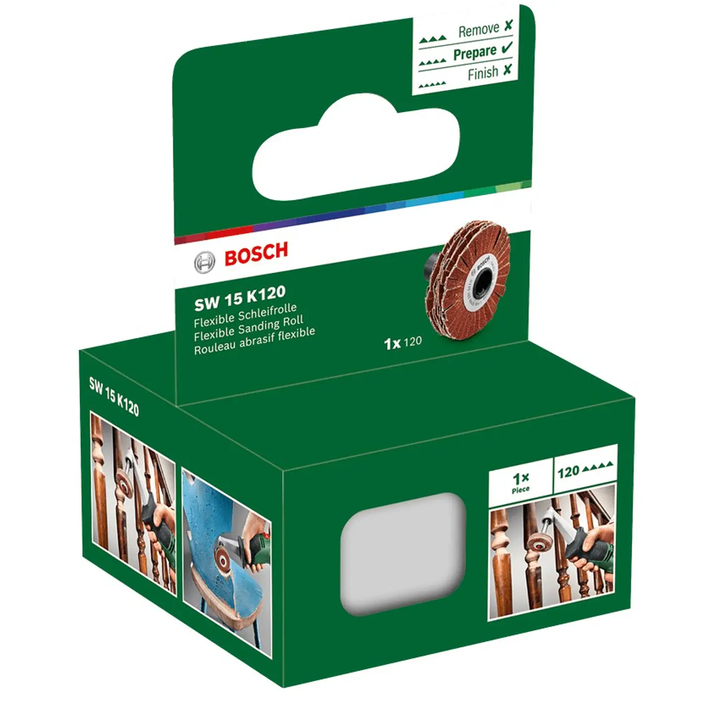 Rolo de lixar (flexível) 120 BOSCH DIY  2