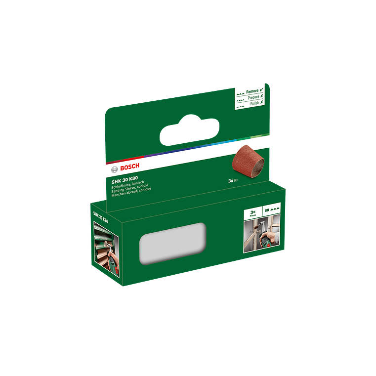 Manga de lixa (cónica) 80 BOSCH DIY  2
