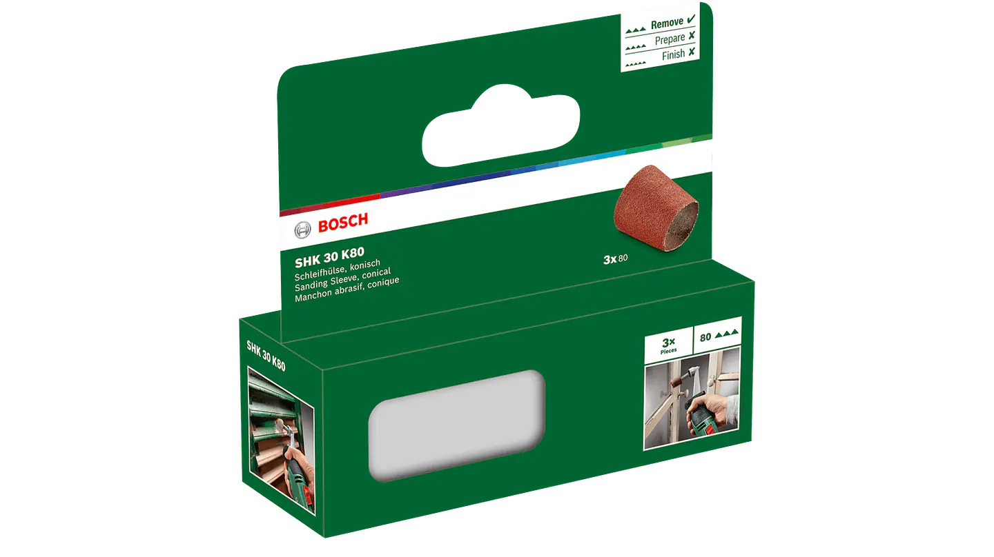 Manga de lixa (cónica) 80 BOSCH DIY  2