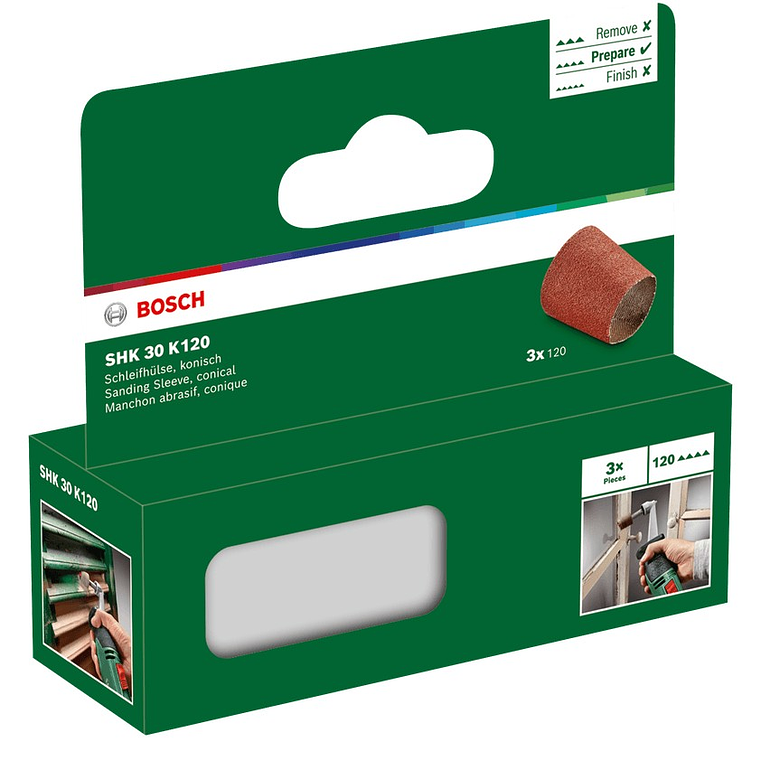 Manga de lixa (cónica) 120 BOSCH DIY 2