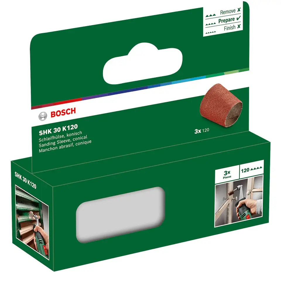 Manga de lixa (cónica) 120 BOSCH DIY 2