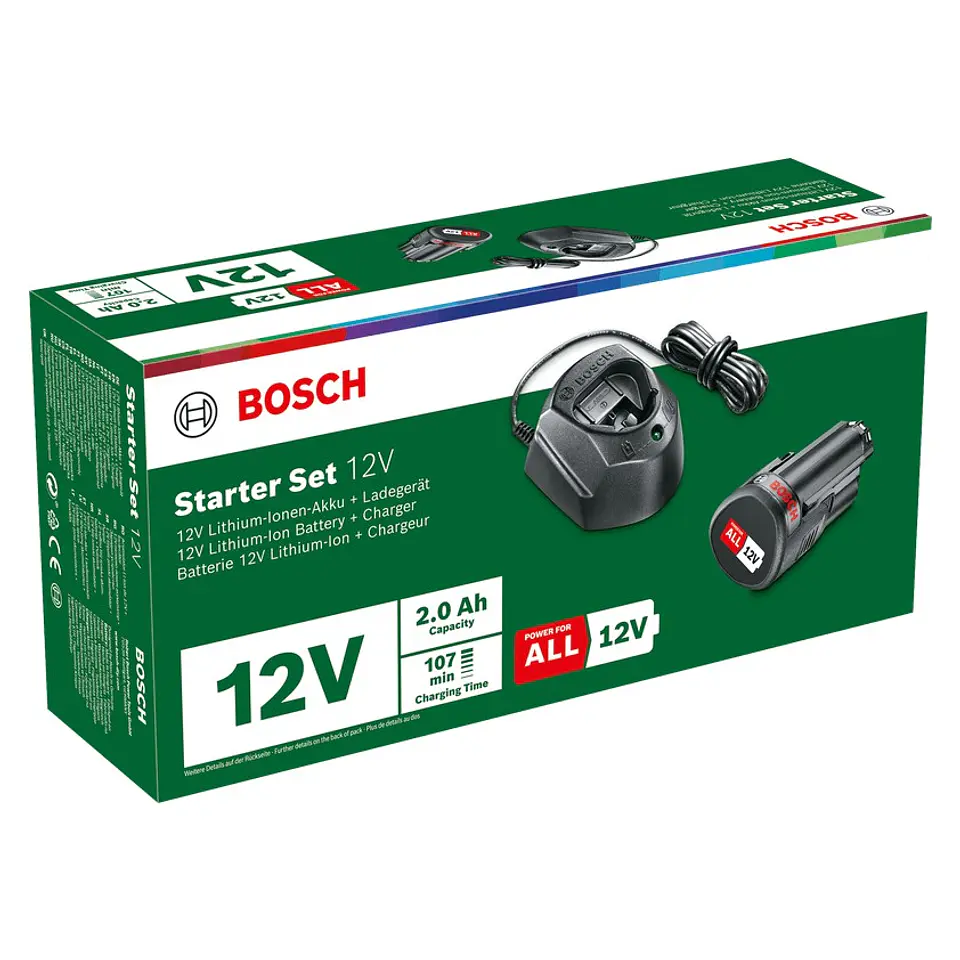 Conjunto de Starter-Set 12 V - 1 bateria de 1,5 Ah | carregador BOSCH DIY  3