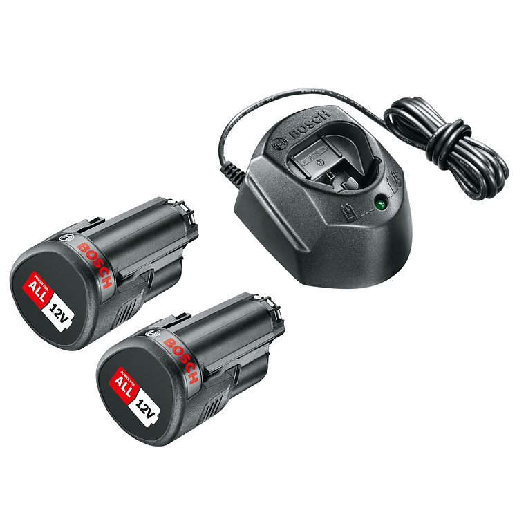 Starter-Set 12 V - 2 baterias de 1,5 Ah | carregador BOSCH DIY 1