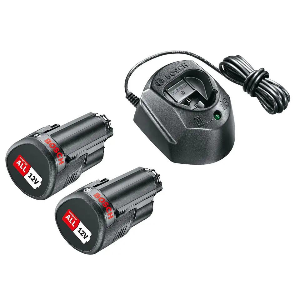 Starter-Set 12 V - 2 baterias de 1,5 Ah | carregador BOSCH DIY 1