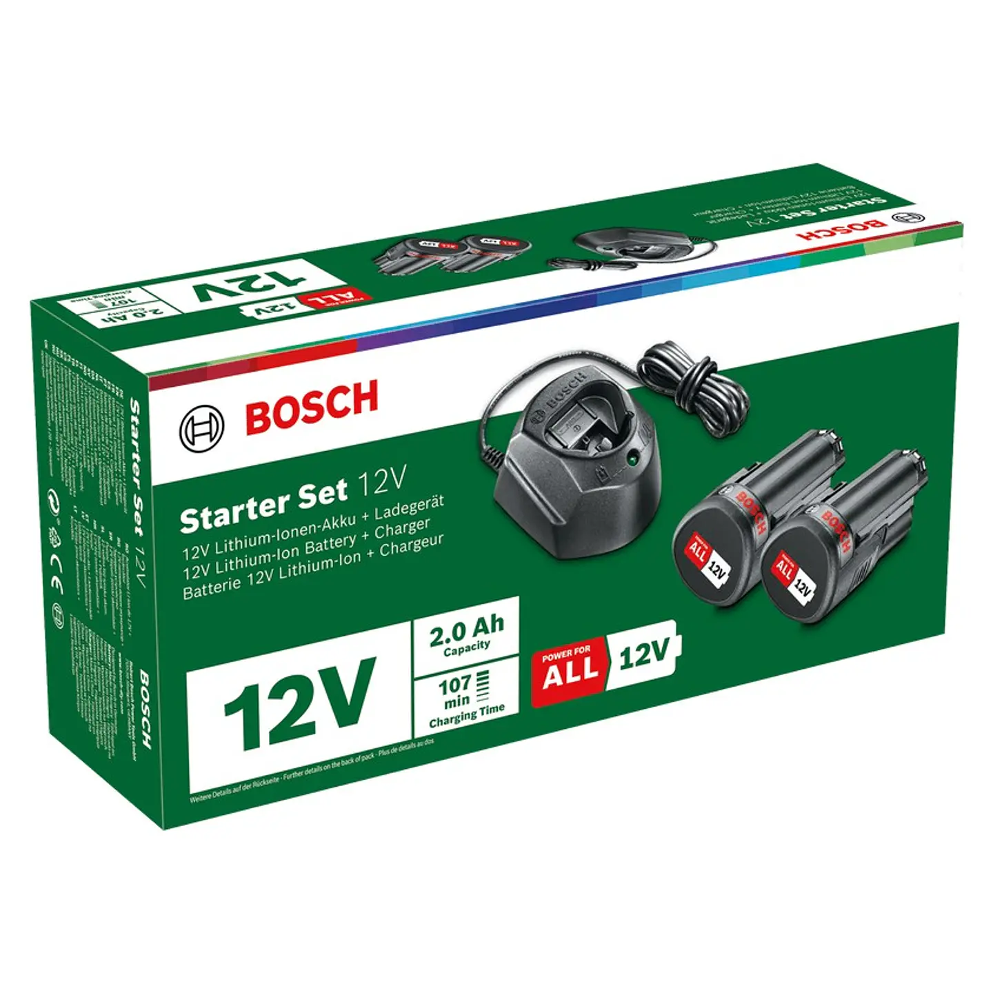 Starter-Set 12 V - 2 baterias de 1,5 Ah | carregador BOSCH DIY 3