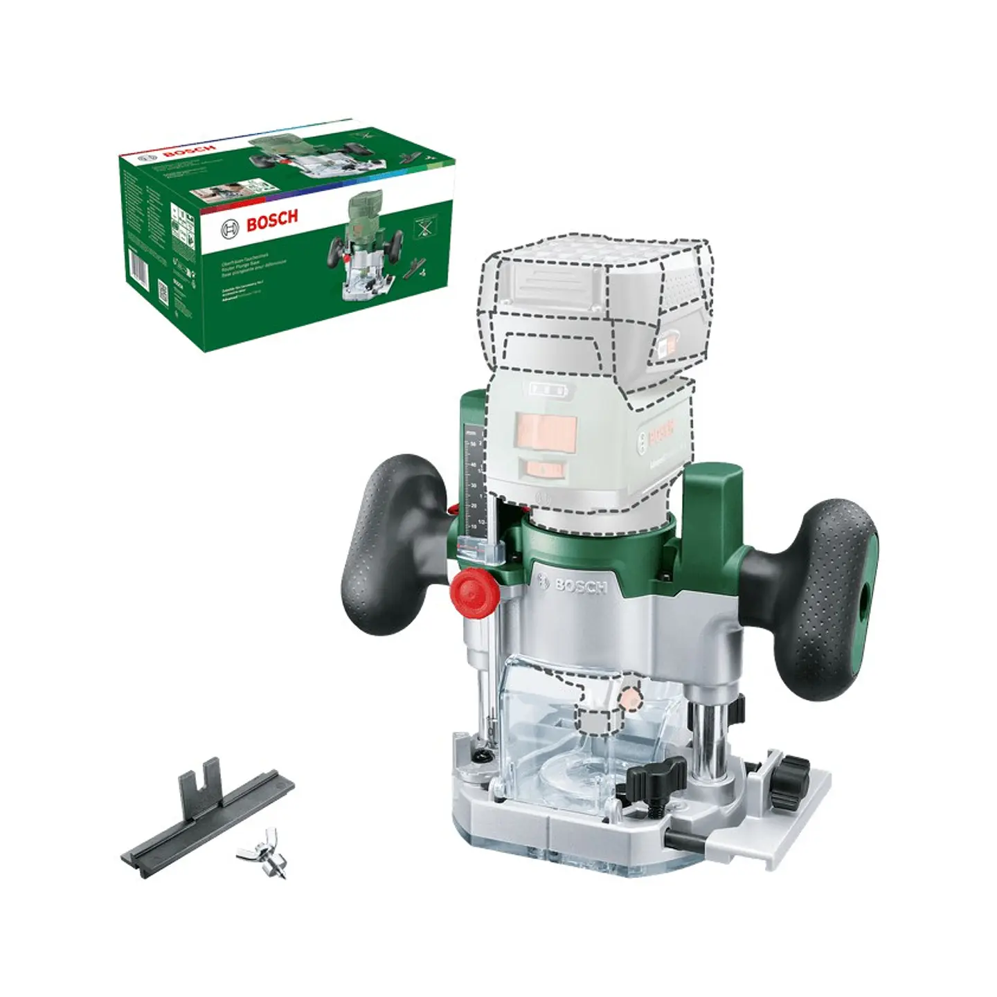 Base de imersão da tupia sem fio BOSCH DIY  2