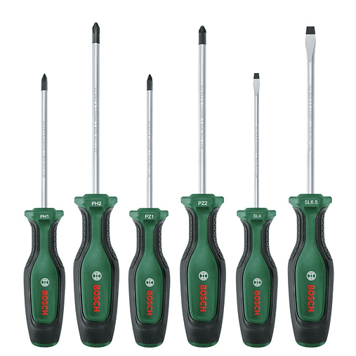 Conjunto de 6 aparafusadoras BOSCH DIY  1