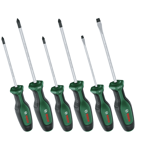 Conjunto de 6 aparafusadoras BOSCH DIY 
