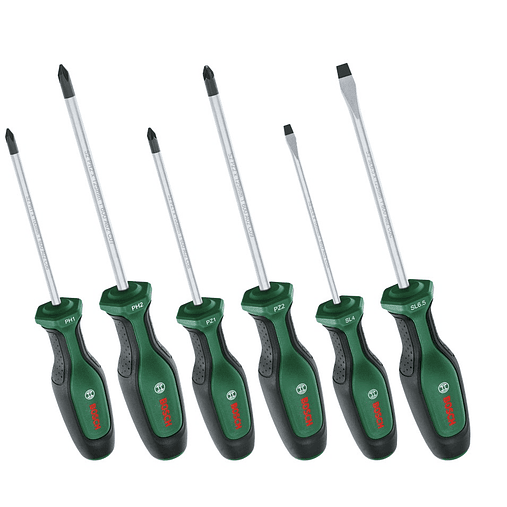 Conjunto de 6 aparafusadoras BOSCH DIY  2