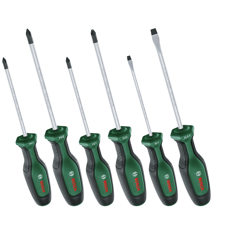 Conjunto de 6 aparafusadoras BOSCH DIY  2