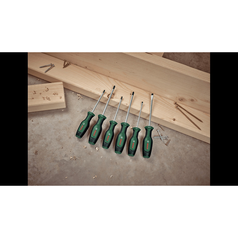 Conjunto de 6 aparafusadoras BOSCH DIY  4
