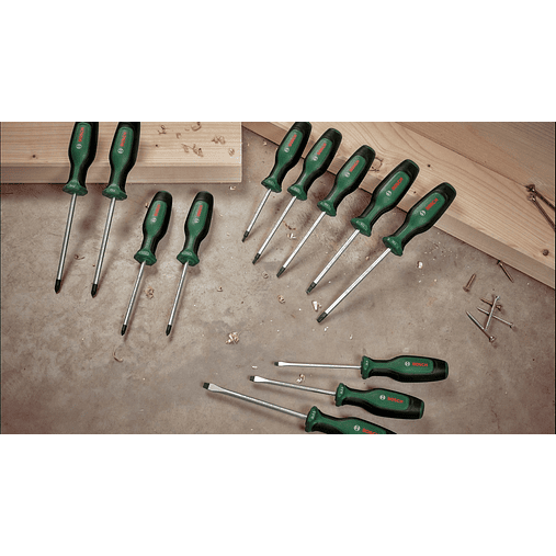 Conjunto de 6 aparafusadoras + Magnetizador BOSCH DIY  5