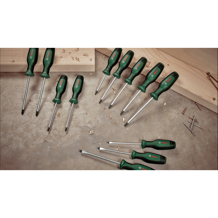 Conjunto de 6 aparafusadoras + Magnetizador BOSCH DIY  5