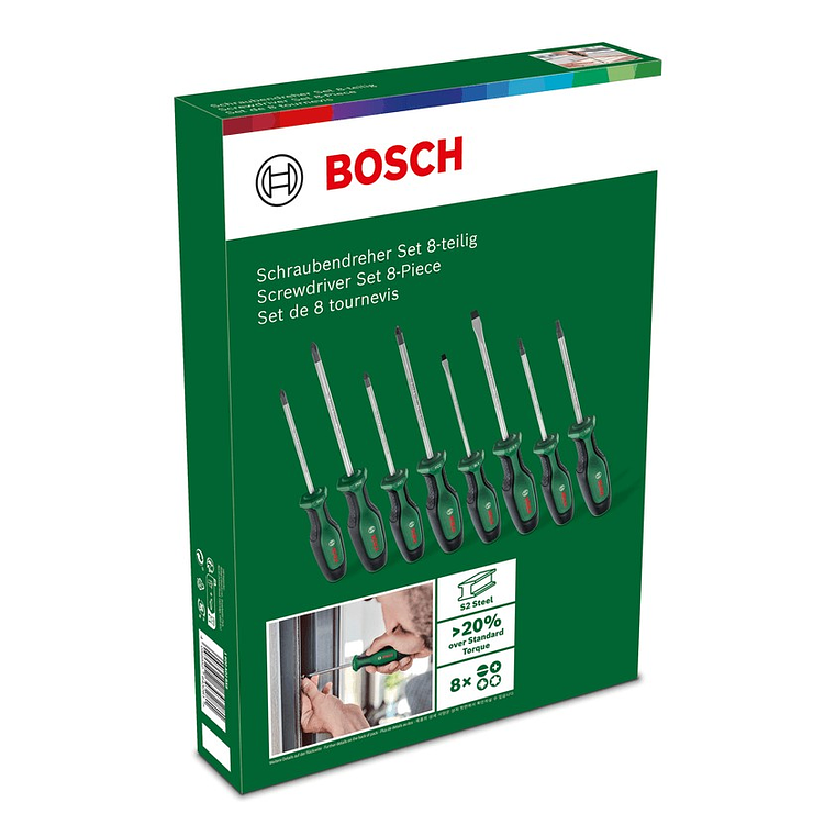 Conjunto de 8 aparafusadoras BOSCH DIY  3