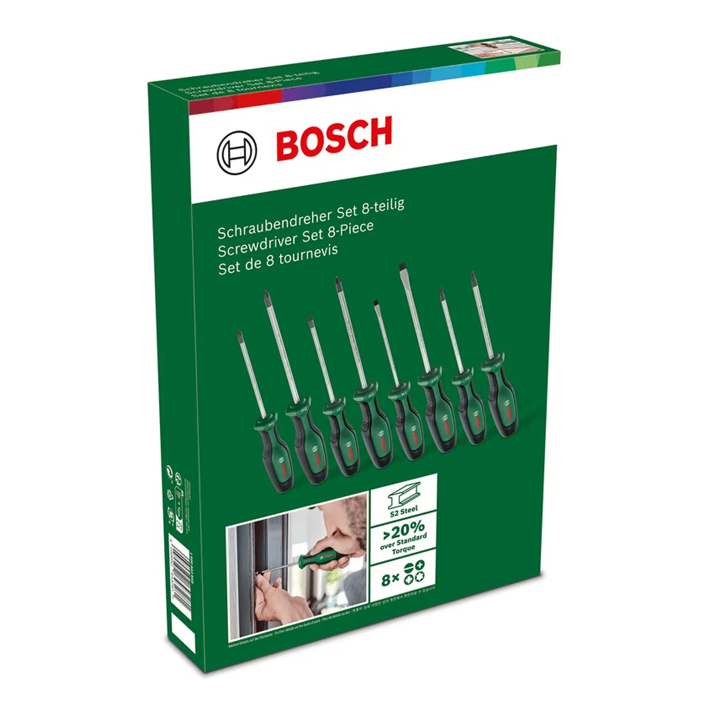 Conjunto de 8 aparafusadoras BOSCH DIY  3
