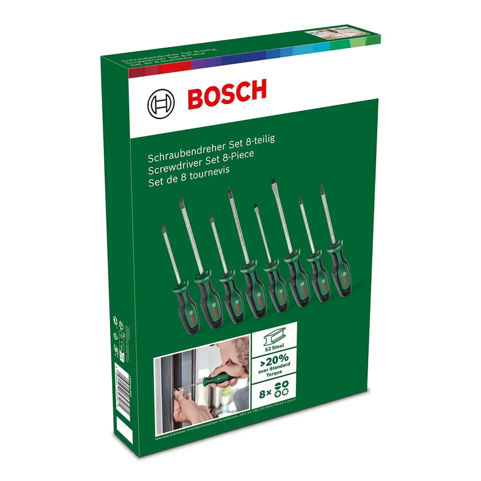 Conjunto de 8 aparafusadoras BOSCH DIY  3