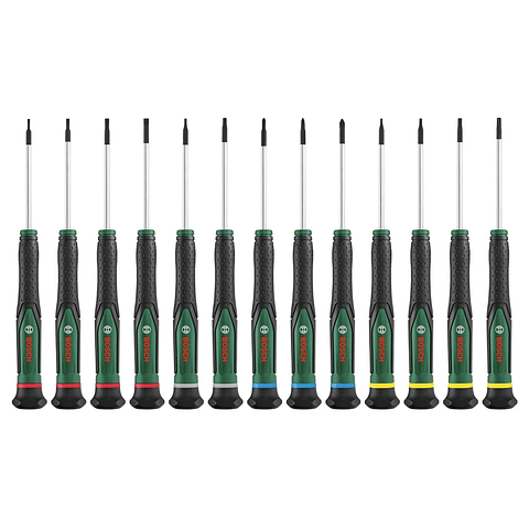 Conjunto de 13 aparafusadoras de precisão BOSCH DIY 