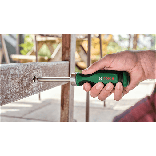 Aparafusadora de catraca para pontas + 12 pontas BOSCH DIY  5
