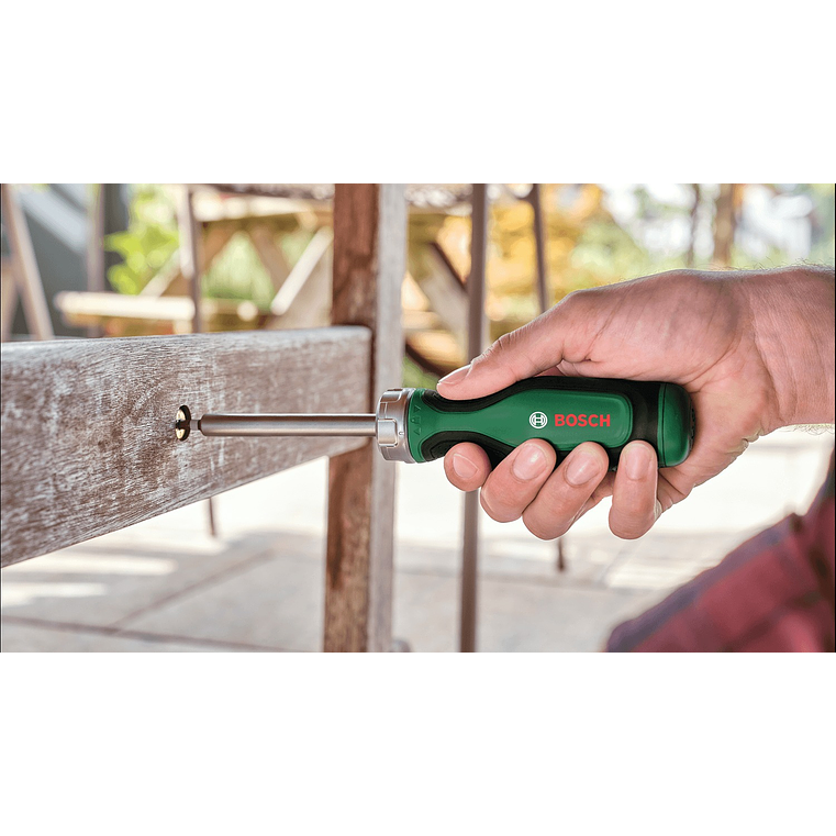 Aparafusadora de catraca para pontas + 12 pontas BOSCH DIY  5