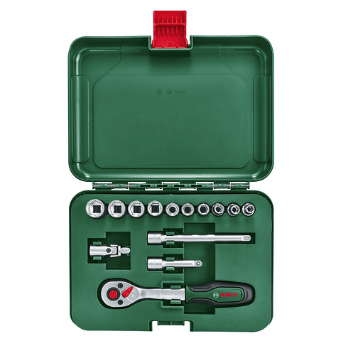 Conjunto de 14 chaves de roquete de 1/4" BOSCH DIY 