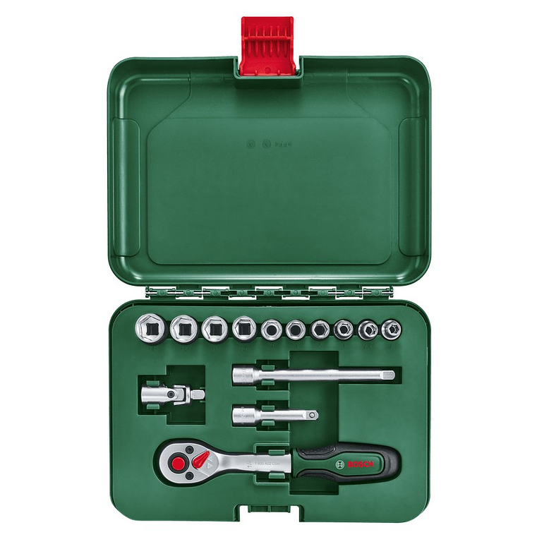 Conjunto de 14 chaves de roquete de 1/4