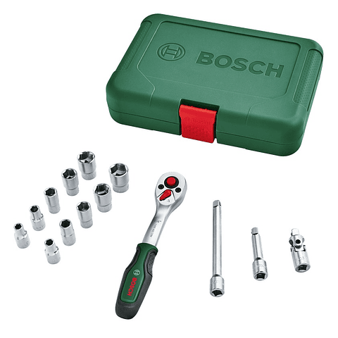 Conjunto de 14 chaves de roquete de 1/4" BOSCH DIY 