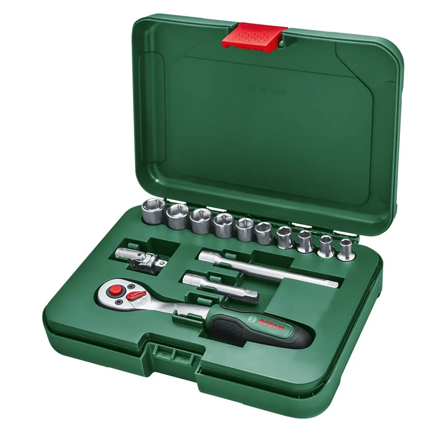 Conjunto de 14 chaves de roquete de 1/4