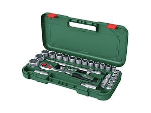 Conjunto de 25 chaves de roquete de 1/2