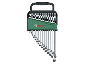 Conjunto de 15 chaves combinadas BOSCH DIY