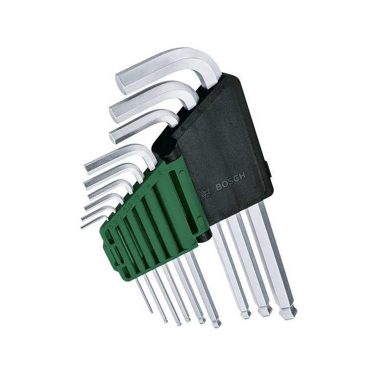 Conjunto de 9 chaves sextavadas BOSCH DIY  2
