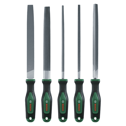 Conjunto de 5 limas de 200 mm BOSCH DIY 