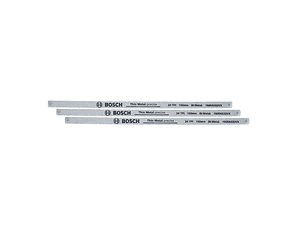 Lâminas de serra de arco de 150 mm 24TPI, 3 peças BOSCH DIY 