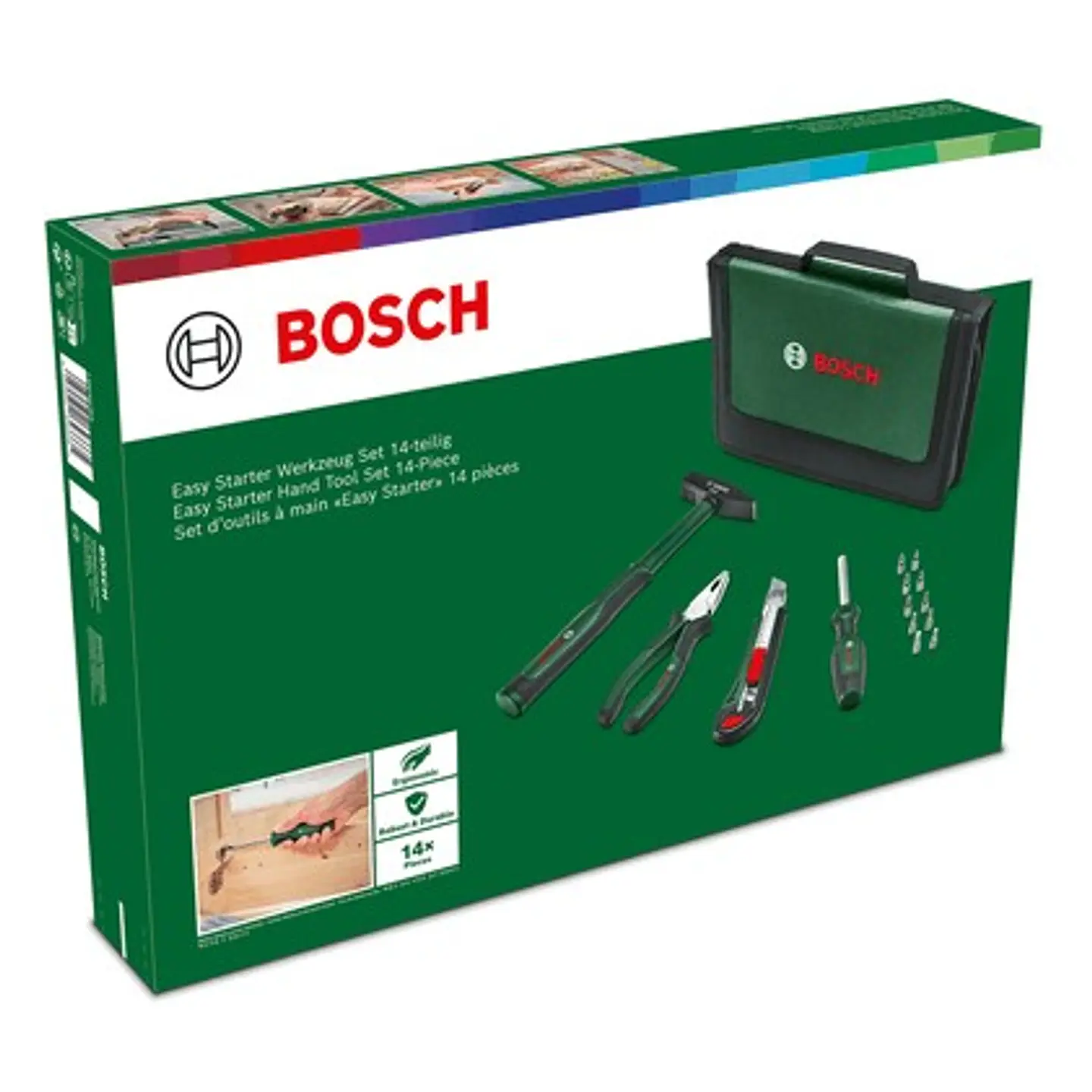 Conjunto básico de 14 ferramentas manuais Easy BOSCH DIY  3