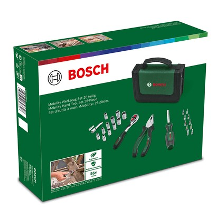 Conjunto básico de 26 ferramentas manuais BOSCH DIY  3