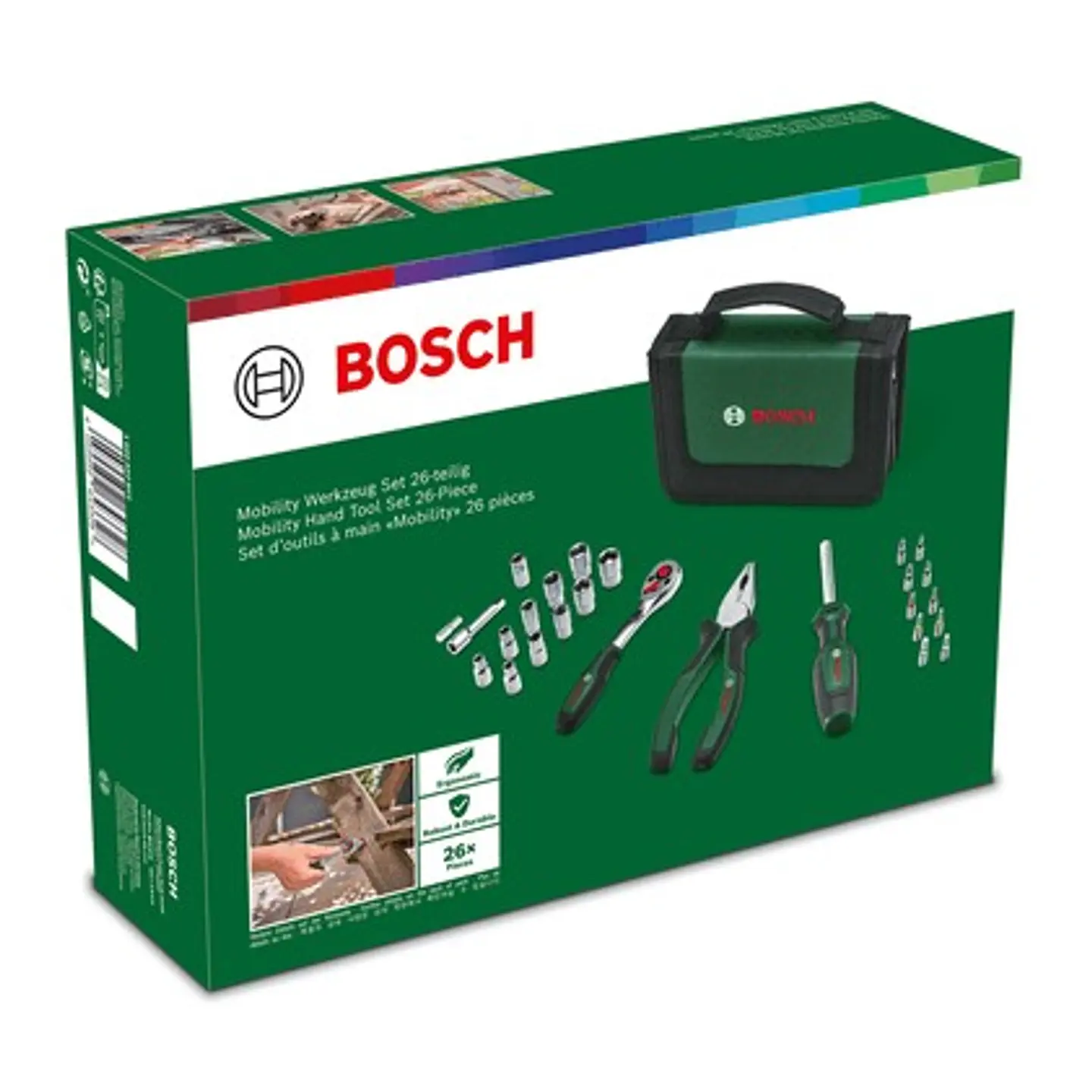 Conjunto básico de 26 ferramentas manuais BOSCH DIY  3