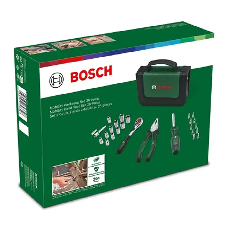 Conjunto básico de 26 ferramentas manuais BOSCH DIY  3