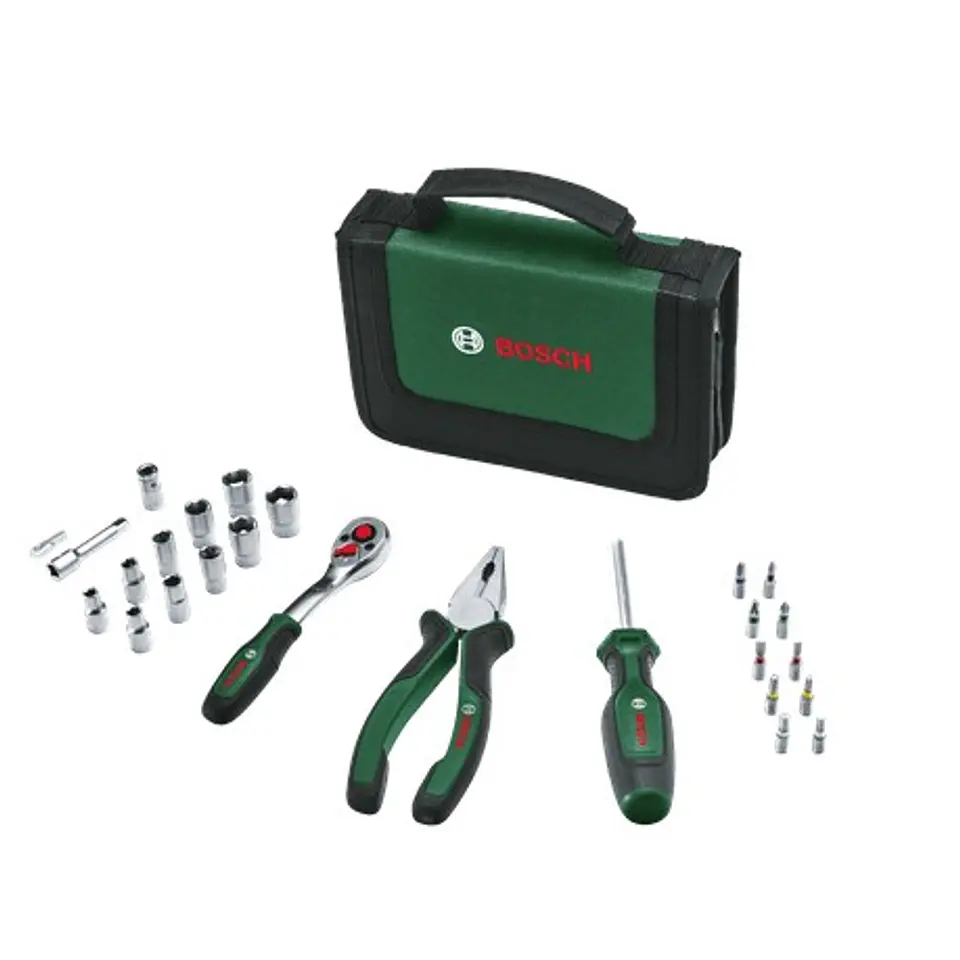 Conjunto básico de 26 ferramentas manuais BOSCH DIY  1