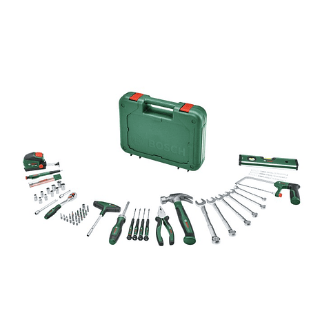 Conjunto de 64 ferramentas manuais avançadas BOSCH DIY 