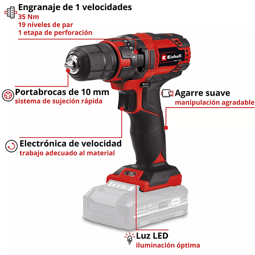 Berbequim sem fio TC-CD 18/35 Li - Solo CLASSIC EINHELL  7