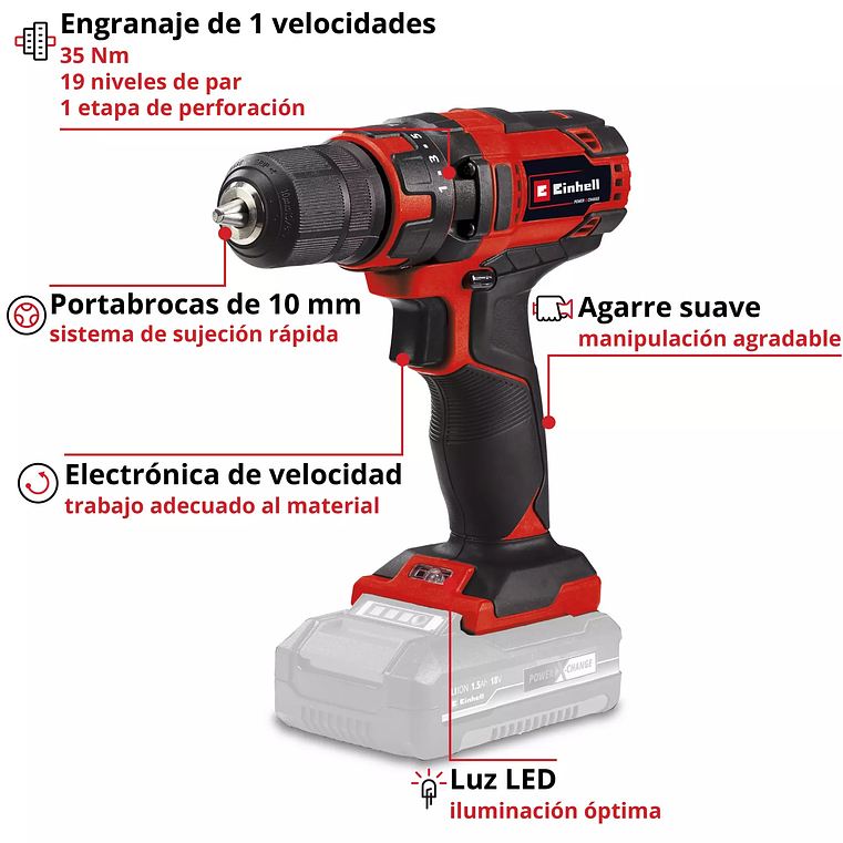 Berbequim sem fio TC-CD 18/35 Li - Solo CLASSIC EINHELL  7