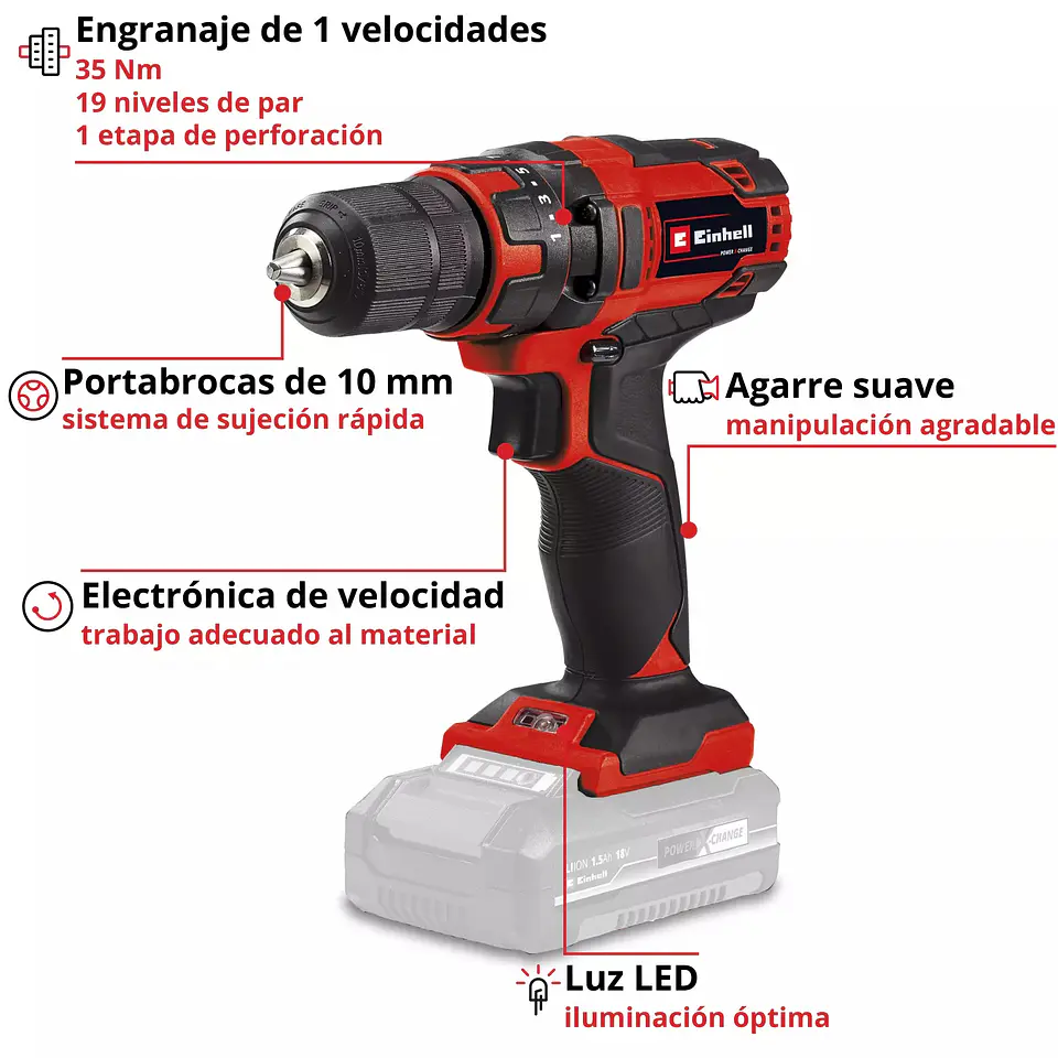Berbequim sem fio TC-CD 18/35 Li - Solo CLASSIC EINHELL  7