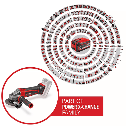 Rebarbadora angular sem fio TE-AG 18/115 Q Li Solo EXPERT EINHELL  6