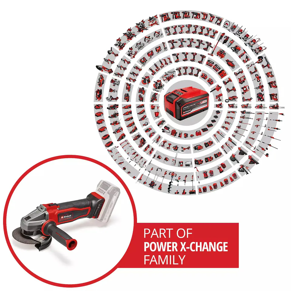 Rebarbadora angular sem fio TE-AG 18/115 Q Li Solo EXPERT EINHELL  6