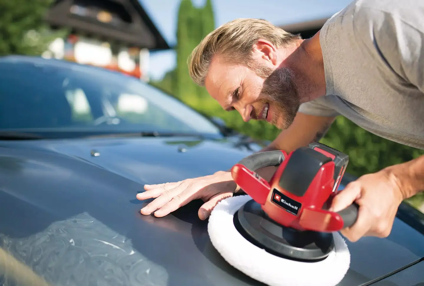 Máquina de polir para automóvel sem fio CE-CB 18/254 Li-Solo EXPERT EINHELL  5