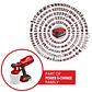 Sistema de pulverização de tinta (pistola de pulv.) sem fio TC-SY 18/60 Li-Solo CLASSIC EINHELL  - vignette 7