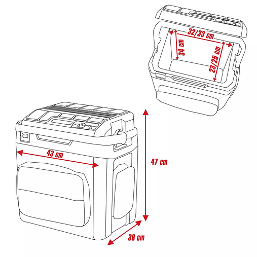 Frigorífico portátil sem fio TE-COL 18/27 Li-Solo EXPERT EINHELL  3